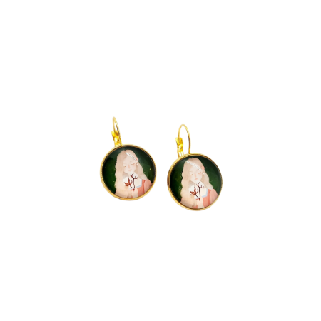 Earrings steel Beautiful Girl